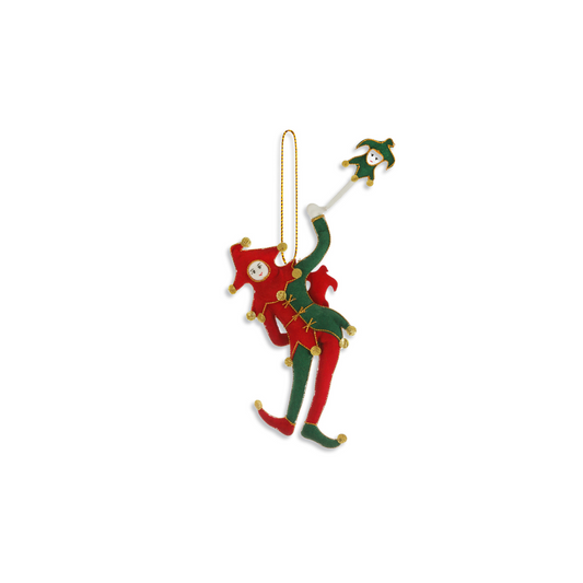 Christmas decoration | Red and green harlequin