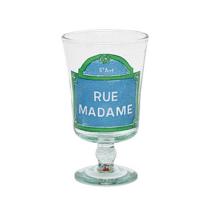 Hand painted wine glass | RUE MADAME